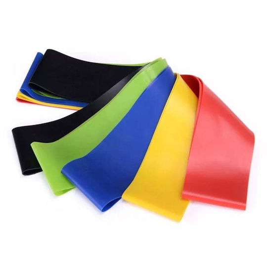 Set 5 Benzi de Rezistență din Latex pentru Antrenament la Sală Fitness Yoga Pilates Exerciții de Reabilitare 5 Niveluri de Dificultate
