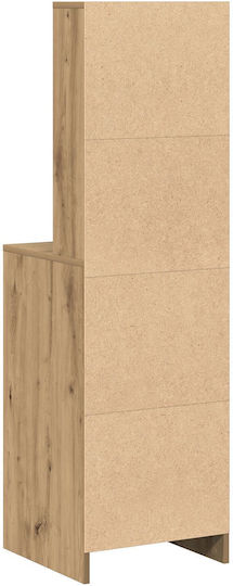 Μπουφές Ξύλινος με Συρτάρια Artisan Oak 40x41x135cm