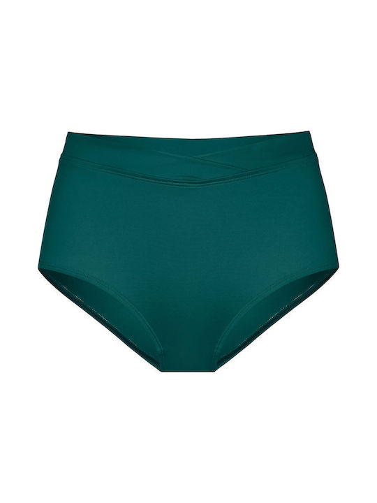 Bikini Slip Hohe Taille Green