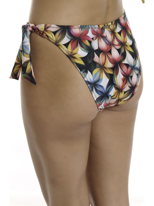Bikini Slip with Laces Floral