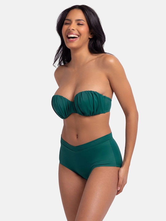 Bikini Slip Hohe Taille Green