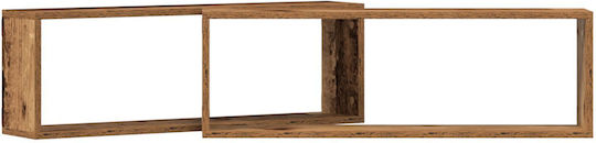 Shelves Wall 2pcs 80x15x26cm Brown Shelves Wall 2pcs 80x15x26cm Brown
