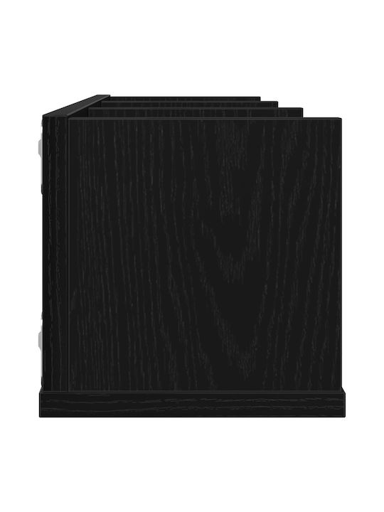 Shelf Wall Black Oak 75x18x18cm