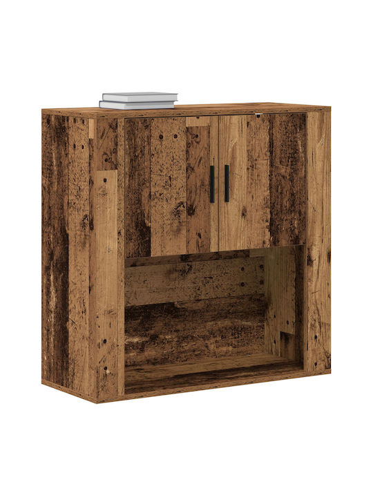 Wall Living Room Cabinet Made of Reclaimed Solid Wood 80x33x80cm