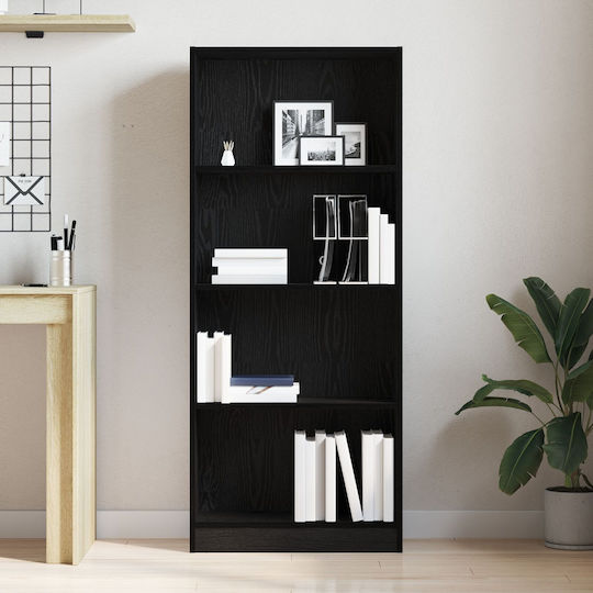 Βιβλιοθήκη Μαύρη Δρύινη 60x24x143εκ.