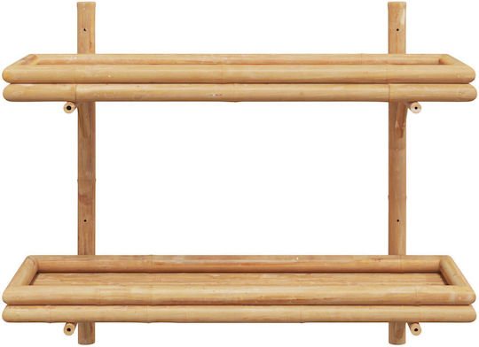 Wandregal aus Bambus 75x26x60cm