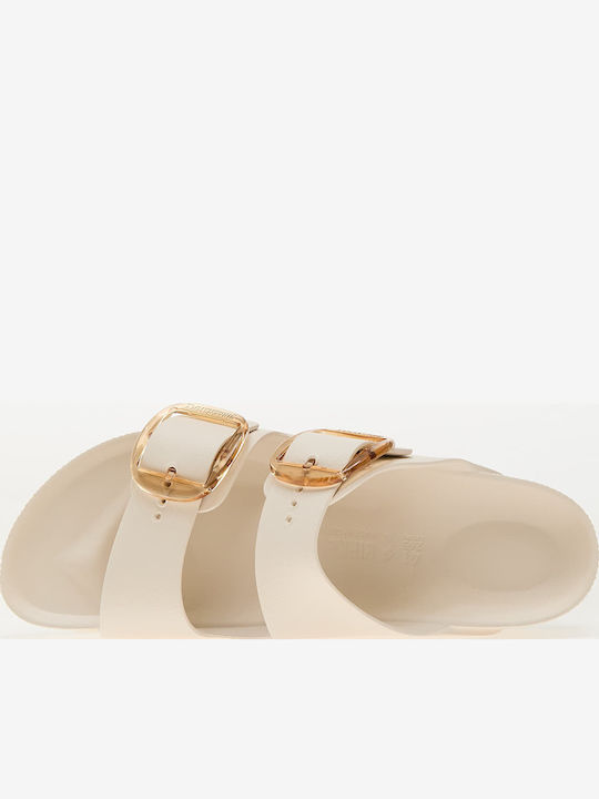 Arizona Big Buckle Flip Flops in Sandal Style in White Colour