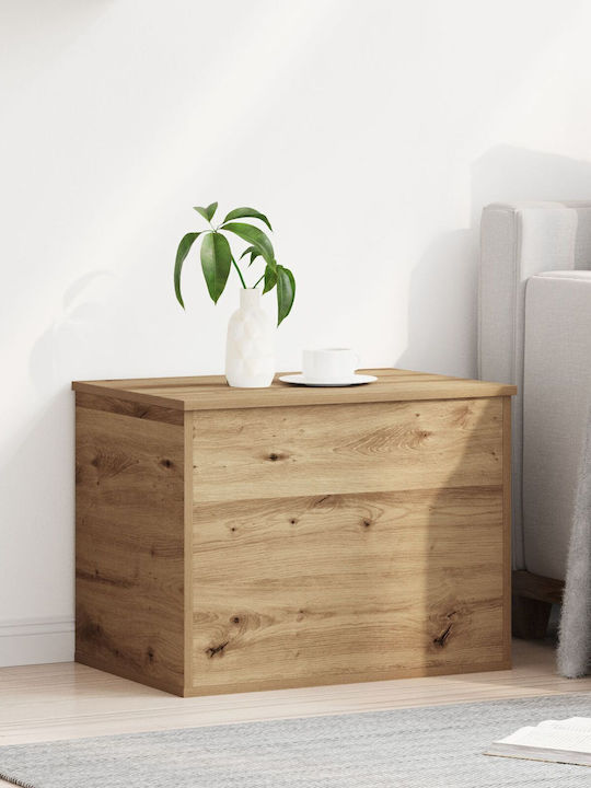 vidaXL Wooden Storage Box with Lid Brown 60x42x46cm 1pcs