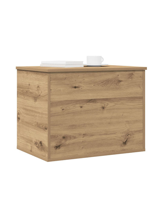 vidaXL Wooden Storage Box with Lid Brown 60x42x46cm 1pcs