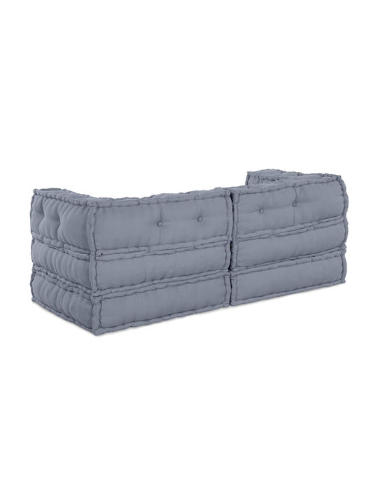 Bean Bag Sofa Poof Gray 70x70x54cm