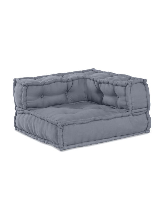 Bean Bag Sofa Poof Gray 70x70x54cm