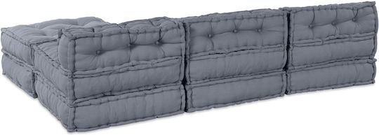 Bean Bag Chair Waterproof Grey 70x70x36cm