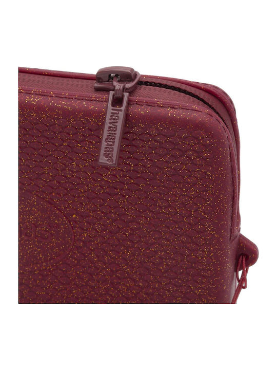 Damen Necessaire Plus in Burgundisch Farbe 17cm