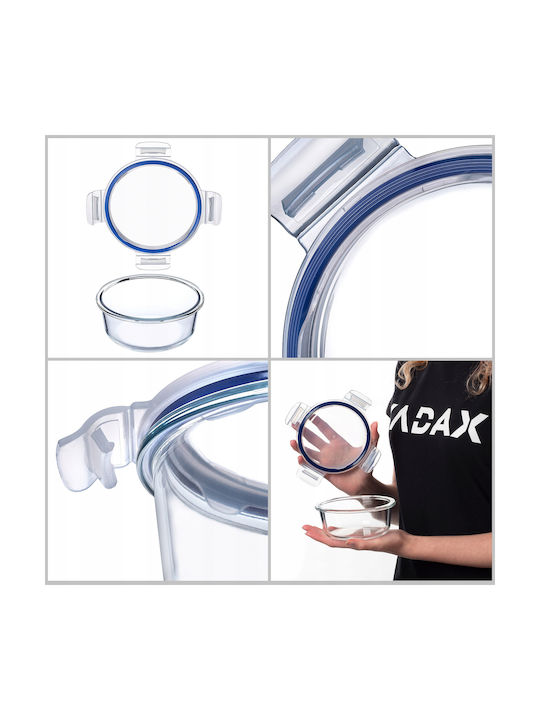 Kadax Cutie pentru Mâncare Sticlă Transparent 400ml 1buc