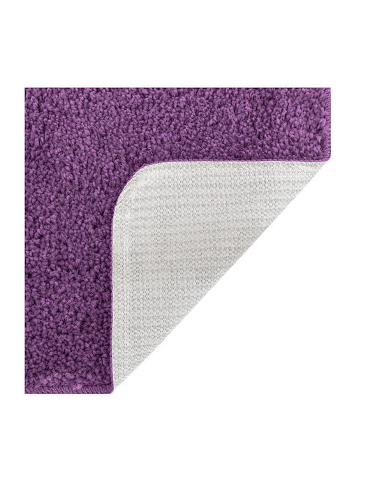 vidaXL Antiderapant Covoraș de Baie Microfibra 4019842 Purple 60x90buc