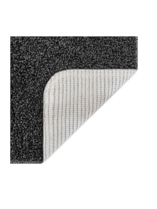 vidaXL Non-Slip Bath Mats Set Microfiber 4019854 Dark Grey 2pcs