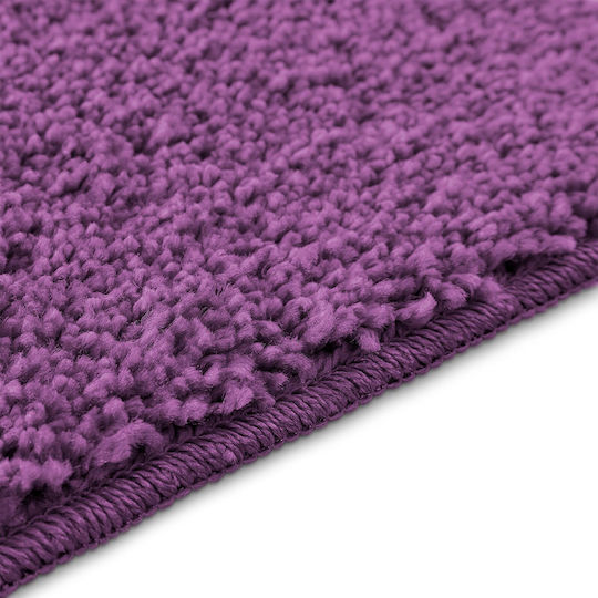 vidaXL Antiderapant Covoraș de Baie Microfibra 4019842 Purple 60x90buc
