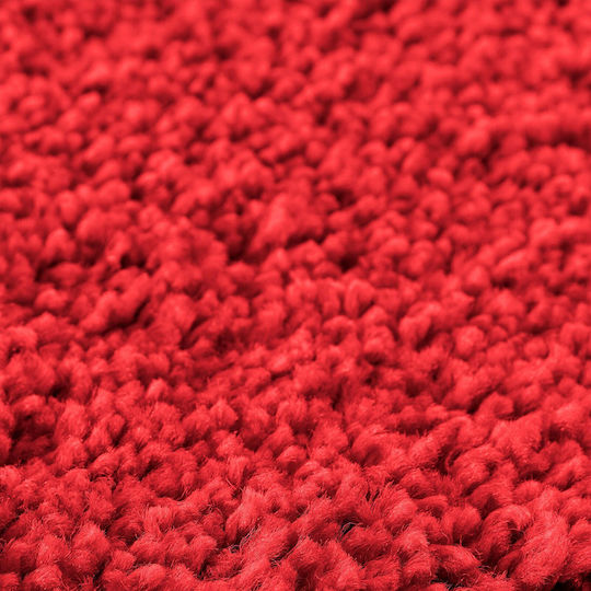 vidaXL Non-Slip Bath Mat Cotton 4019848 Red 70x120cm