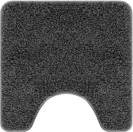 vidaXL Αντιολισθητικό Σετ Πατάκια Μπάνιου Microfiber 4019854 Σκούρο Γκρι 2τμχ
