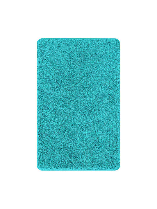 vidaXL Non-Slip Bath Mats Set Microfiber 4019860 Turquoise 2pcs
