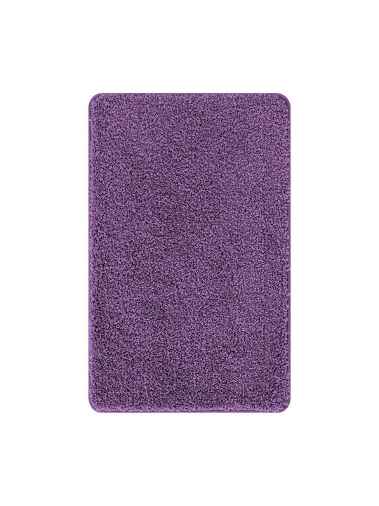 vidaXL Rutschfestes Set Badematten Mikrofaser 4019872 Lila 50x80cm 3 Stück