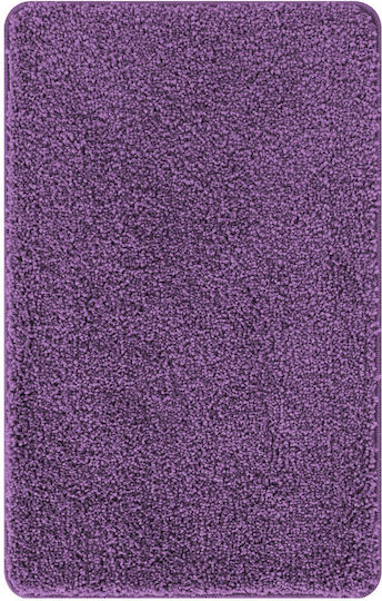 vidaXL Αντιολισθητικό Σετ Πατάκια Μπάνιου Microfiber 4019872 Μοβ 50x80εκ. 3τμχ