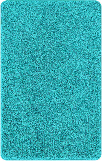 vidaXL Non-Slip Bath Mat Microfiber 4019830 Turquoise 50x80cm