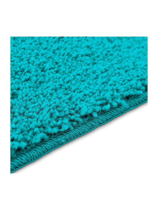 vidaXL Αντιολισθητικό Πατάκι Μπάνιου Microfiber 4019830 Τιρκουάζ 50x80εκ.