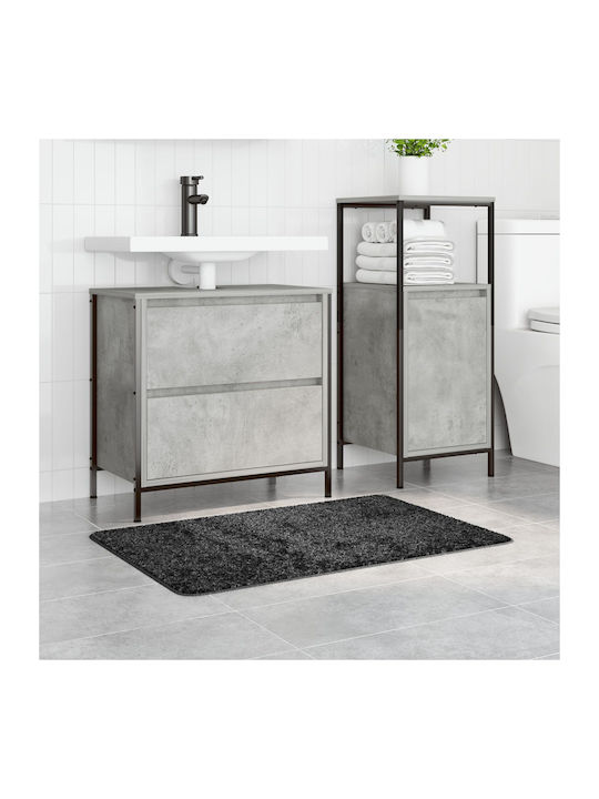 vidaXL Non-Slip Bath Mat 4019834 Dark Grey 60x90cm