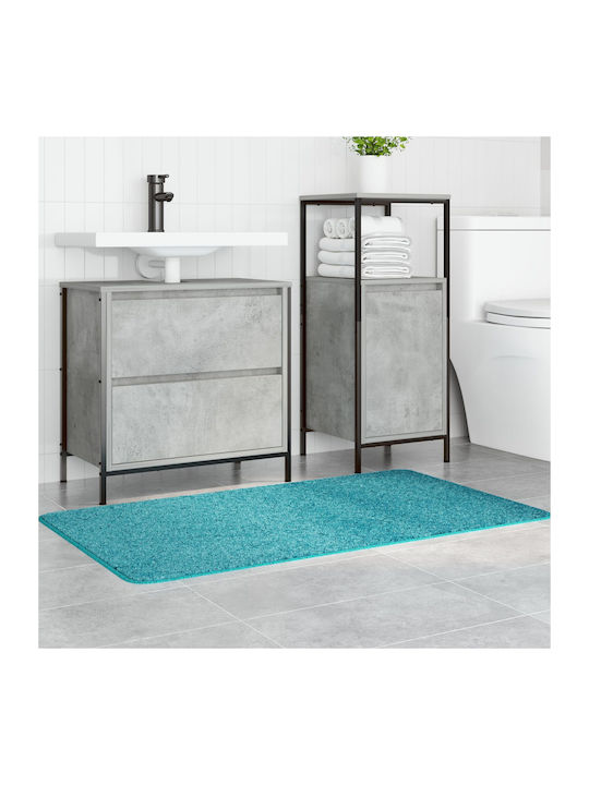 vidaXL Non-Slip Bath Mat Microfiber 4019850 Turquoise 70x120cm