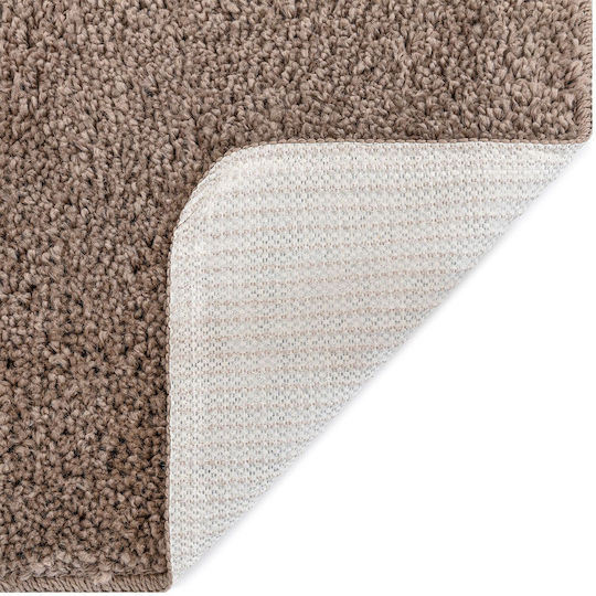 vidaXL Non-Slip Set Bath Mats Cotton 4019867 Brown 50x80cm 3 Pieces