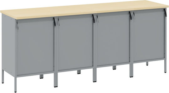 vidaXL Πάγκος Εργασίας Αντοχής 150kg 55x85x200cm 4τμχ 3321386