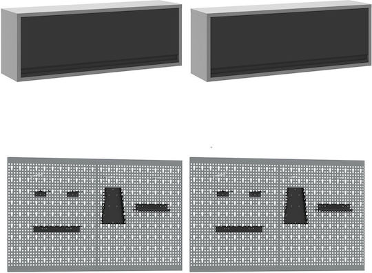 vidaXL Πάγκος Εργασίας 55x200x200cm 8τμχ 3321504