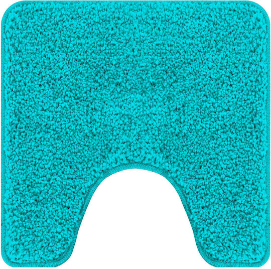 vidaXL Non-Slip Bath Mat Microfiber Toilet 4019820 Turquoise 50x50cm