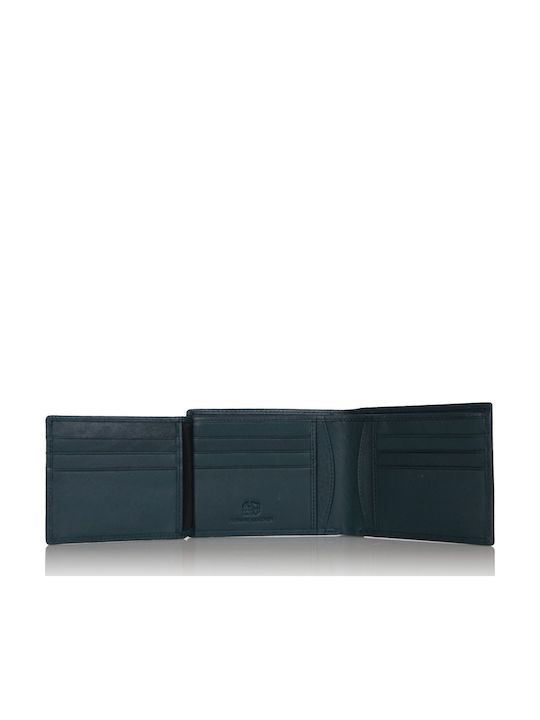 Leather Men's Wallet Classic Blue