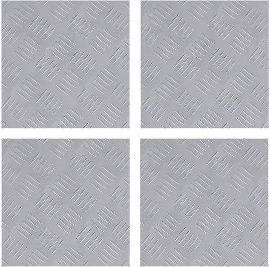 vidaXL Floor Material Aluminum for Steps 30x30cm 4pcs