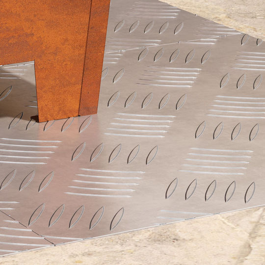 vidaXL Bodenmaterial Aluminium 40x40cm 4Stück