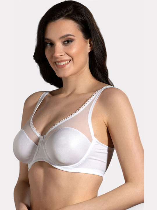 White Minimizer Sutien cu Baloane