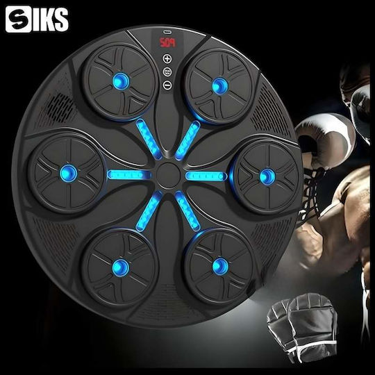 Dispozitiv de Box Inteligent Siks cu Iluminare Led Muzicală Afișaj Hd Lumină Rgb Difuzor Bluetooth Încorporat Funcții Inteligente Usb Copii Adulți Include Mănuși Negru