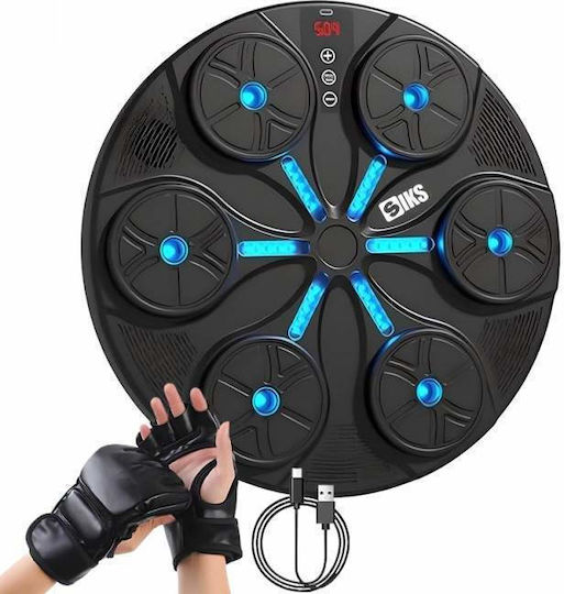 Dispozitiv de Box Inteligent Siks cu Iluminare Led Muzicală Afișaj Hd Lumină Rgb Difuzor Bluetooth Încorporat Funcții Inteligente Usb Copii Adulți Include Mănuși Negru