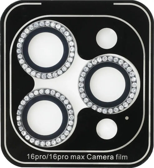 Guess Camera Protection Tempered Glass Silver for the iPhone 16 Pro Max