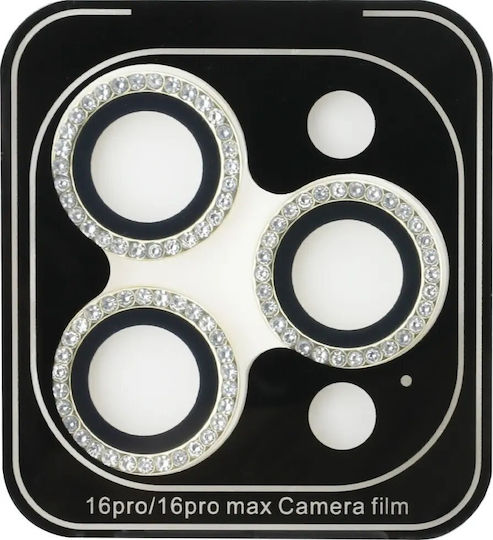 Guess Camera Protection Tempered Glass Gold for the iPhone 16 Pro Max