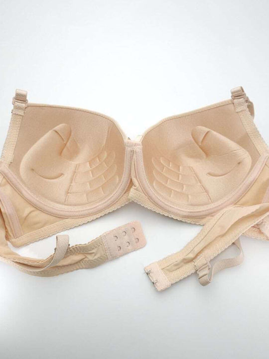 Push Up Bra Underwire Beige
