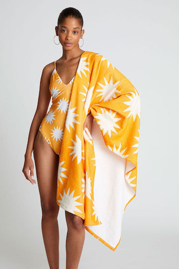 Compania Fantastica Strandtuch Baumwolle Orange