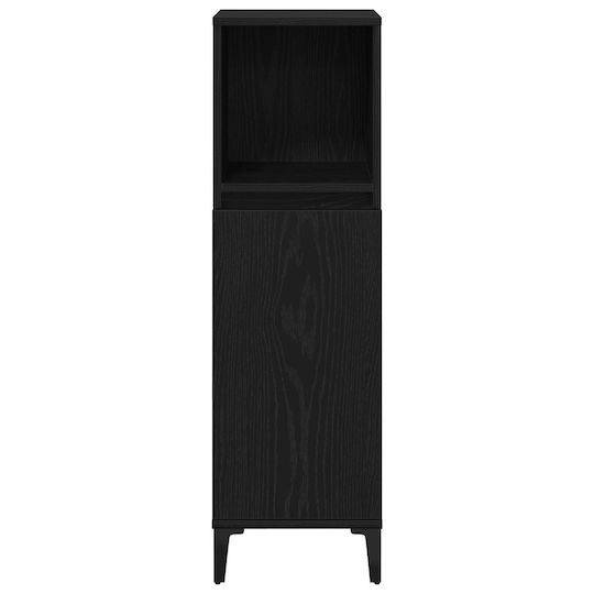 vidaXL Waschtisch ohne Waschbecken L30xB30xH100cm Black Oak