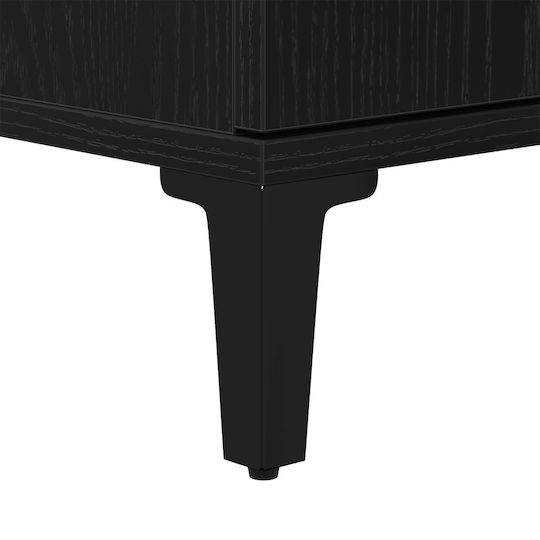 vidaXL Waschtisch ohne Waschbecken L30xB30xH100cm Black Oak