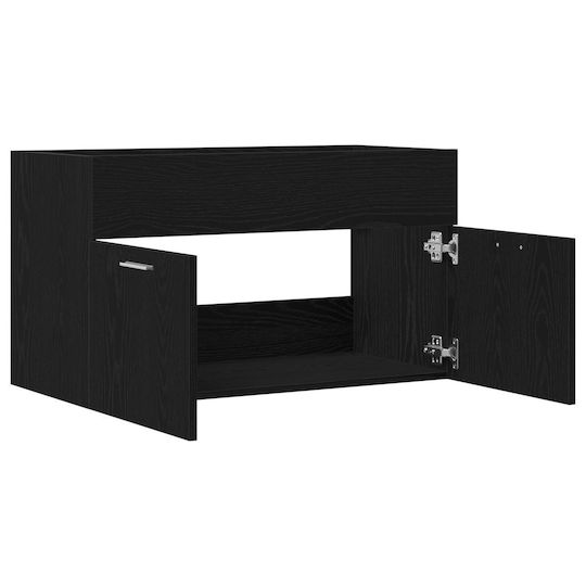 vidaXL Πάγκος χωρίς Νιπτήρα Μ90xΒ38.5xΥ46cm Μαύρη Δρυς