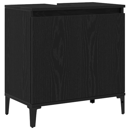 vidaXL Шкаф без Мивка Д58xШ33xВ60см Black Oak