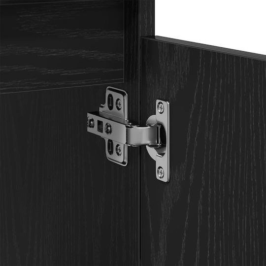 vidaXL Шкаф без Мивка Д58xШ33xВ60см Black Oak