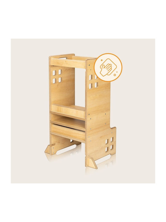 Learning Tower made of Wood White Lionelo